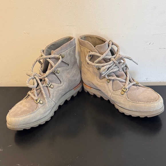 Sold …… Suede Lace-Up Boots - Picture 8 of 12